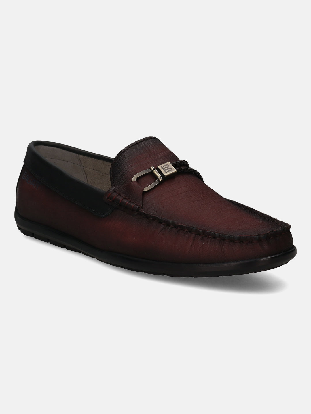 BAGATT  Xline Bordo Premium Leather Casual Slip-Ons