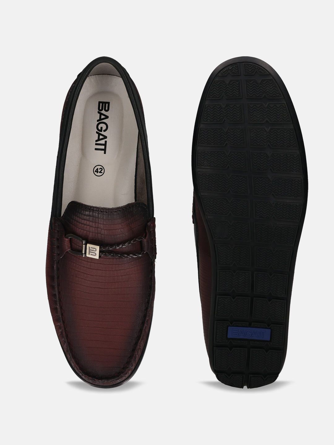 BAGATT Premium Leather Men's Bordo Drivers