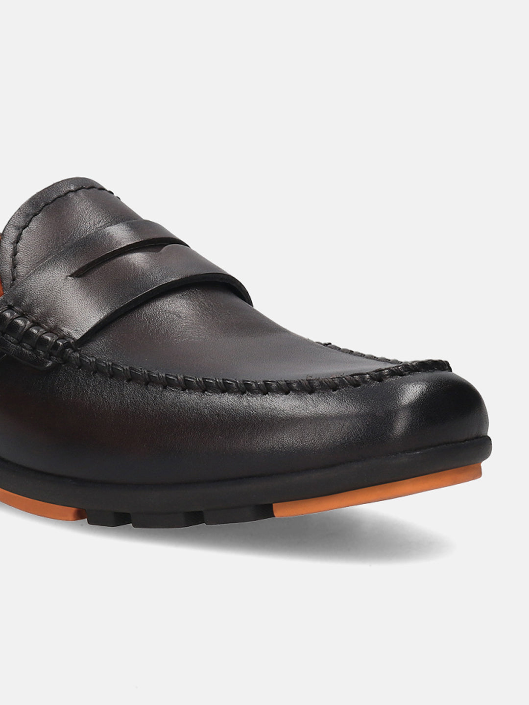 BAGATT  Corrado Dark Brown Premium Leather Casual Slip-Ons