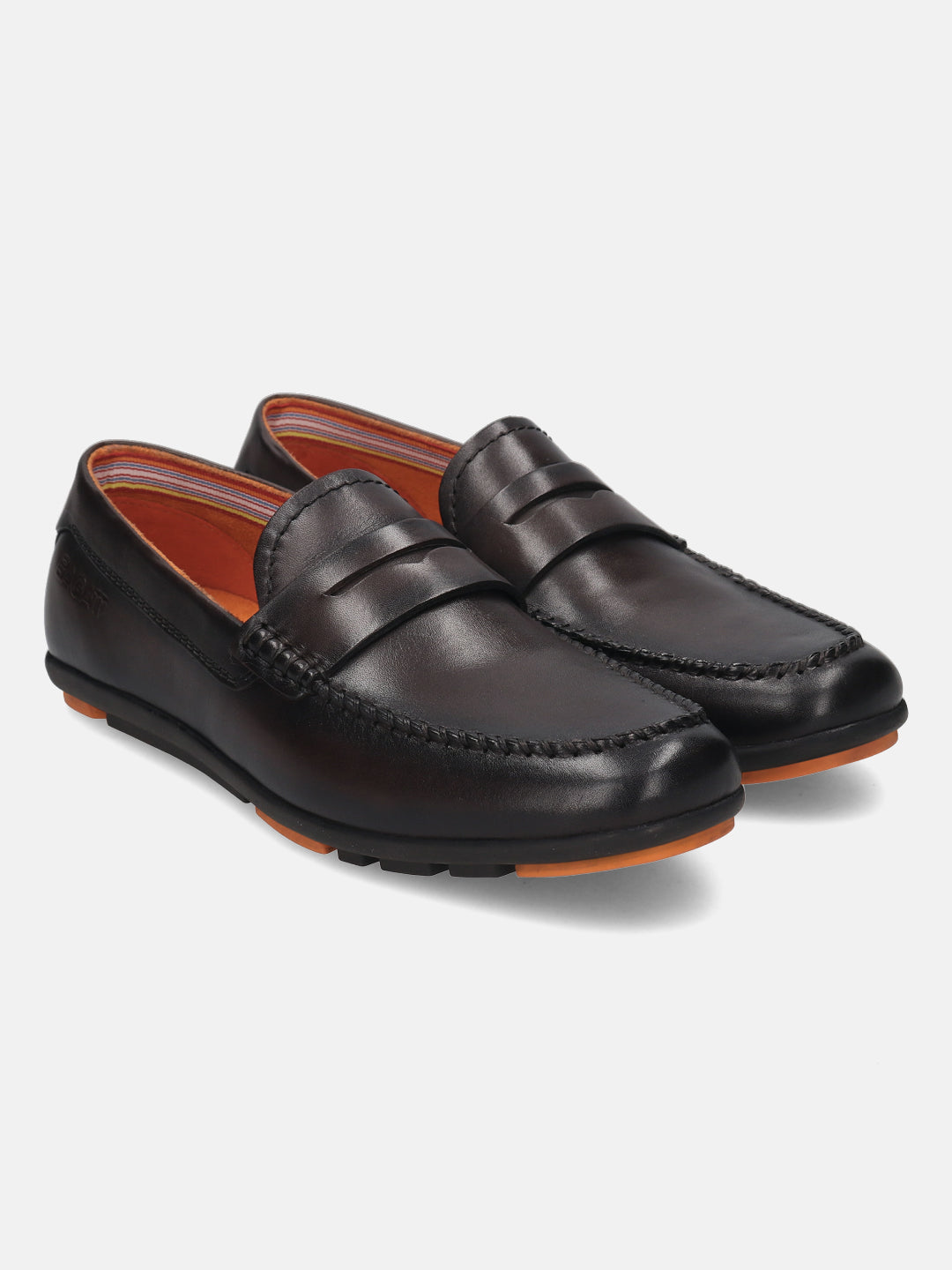 BAGATT  Corrado Dark Brown Premium Leather Casual Slip-Ons