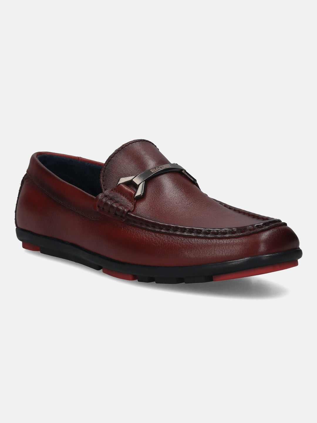 BAGATT Premium Leather Men's Red Drivers