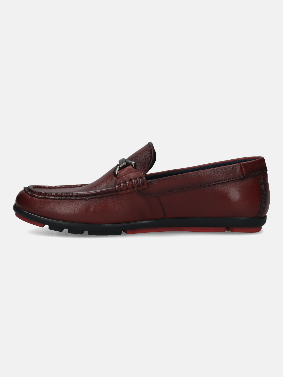 BAGATT Corrado Red Premium Leather Casual Slip-Ons