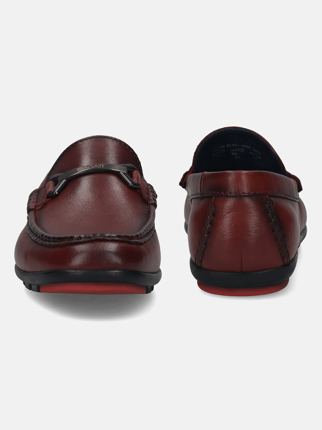 BAGATT Premium Leather Men's Red Drivers