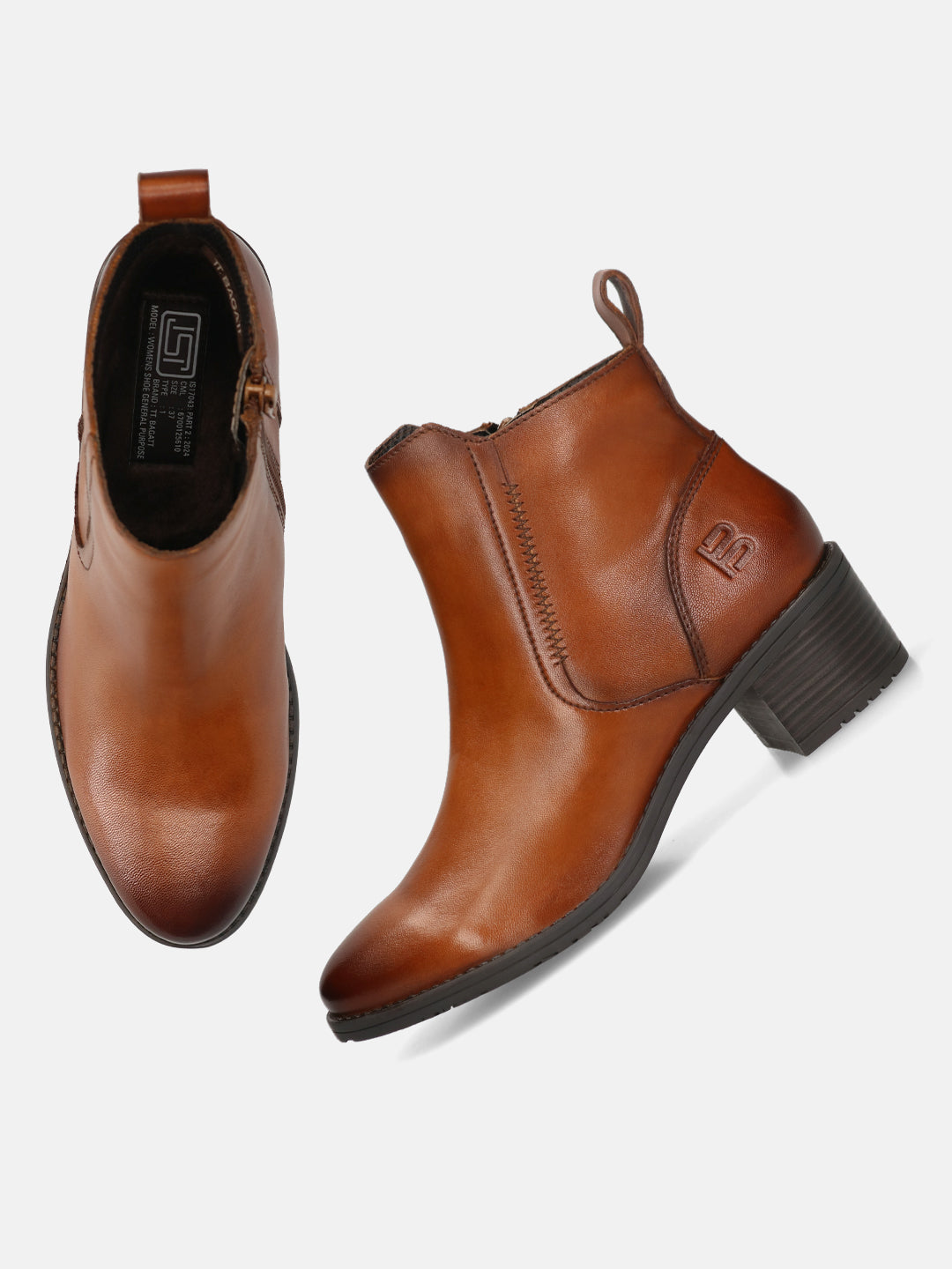 TT.BAGATT Ruby I Cognac Premium Leather Bootie