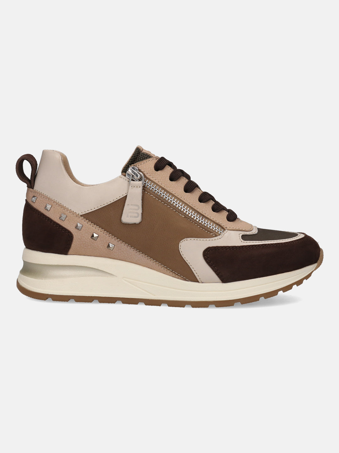 BAGATT Venice Dark Brown Mid Top Sneakers