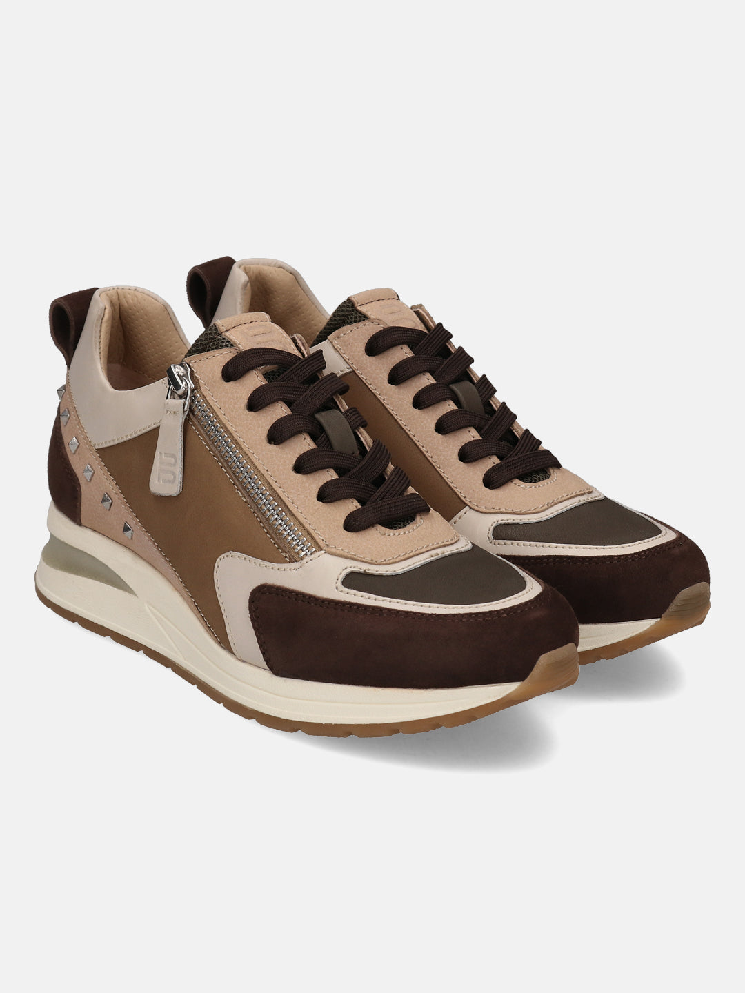 BAGATT Venice Dark Brown Mid Top Sneakers