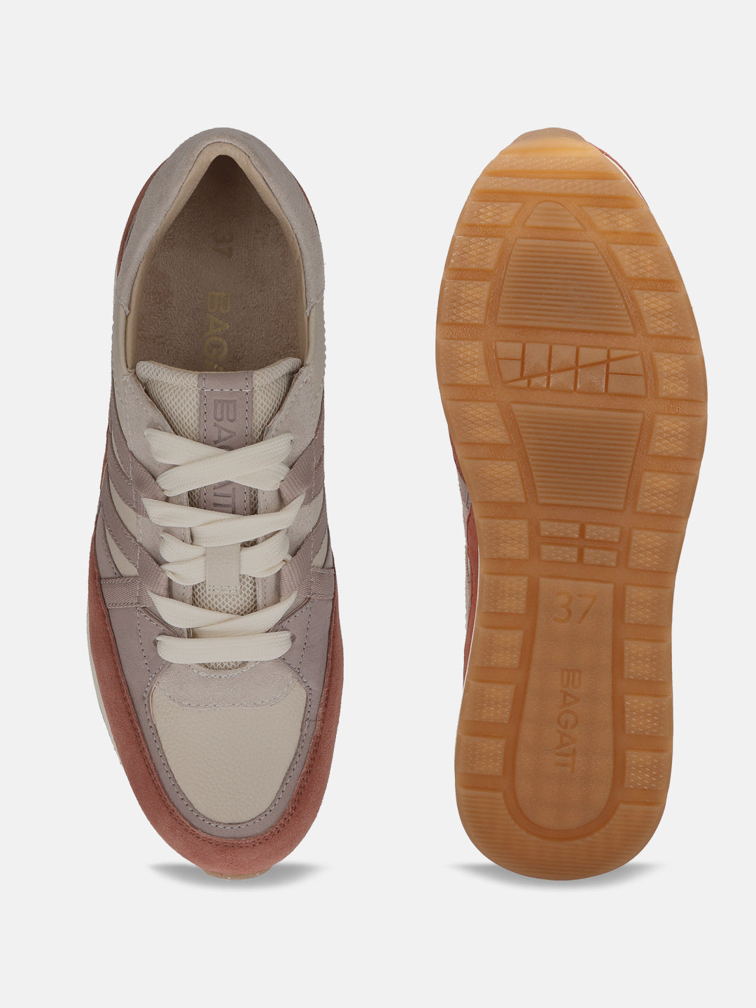 BAGATT Venice Dark Red Mid Top Sneakers