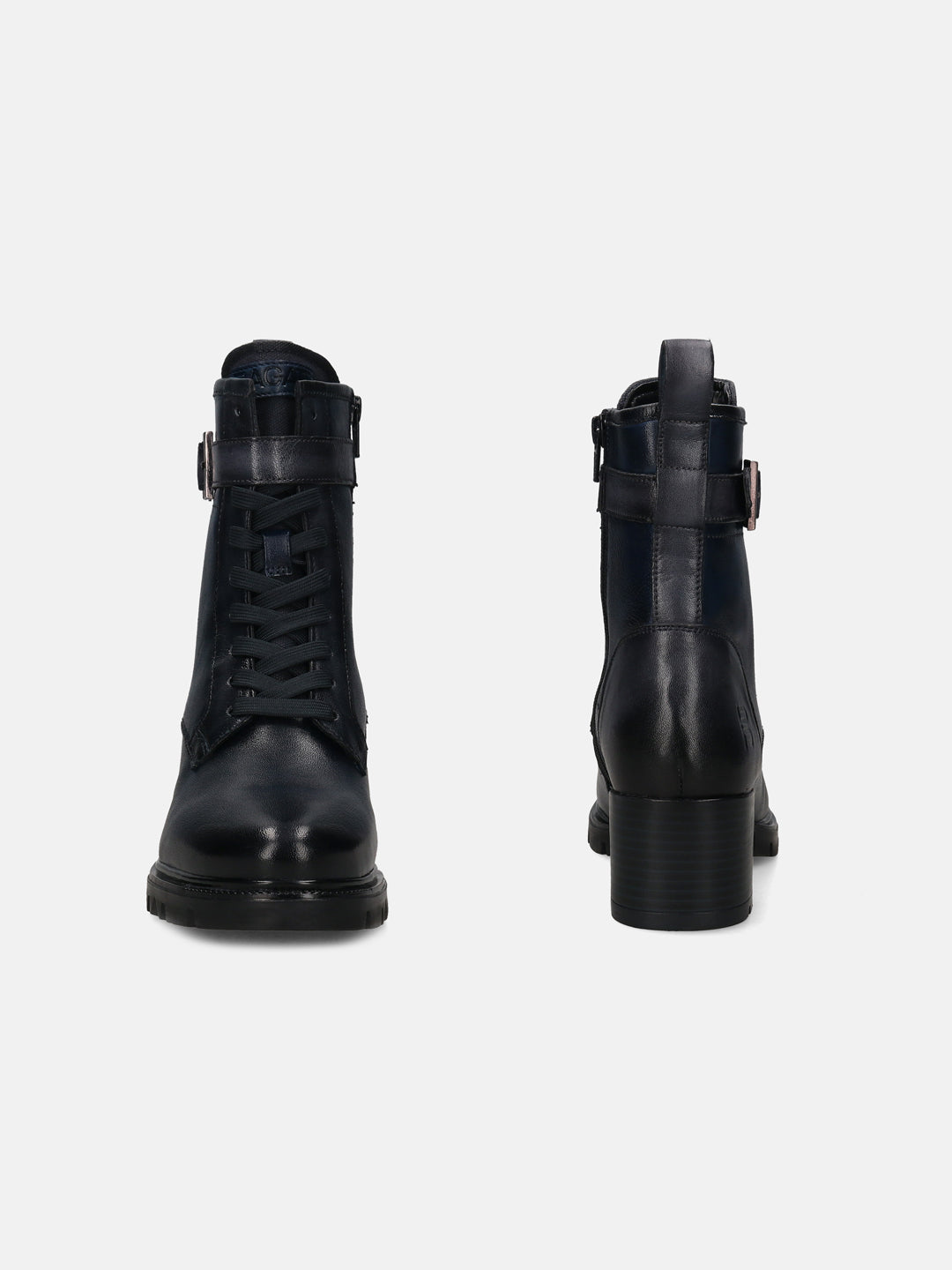 BAGATT Yamila Dark Blue Premium Leather Ankle Boots
