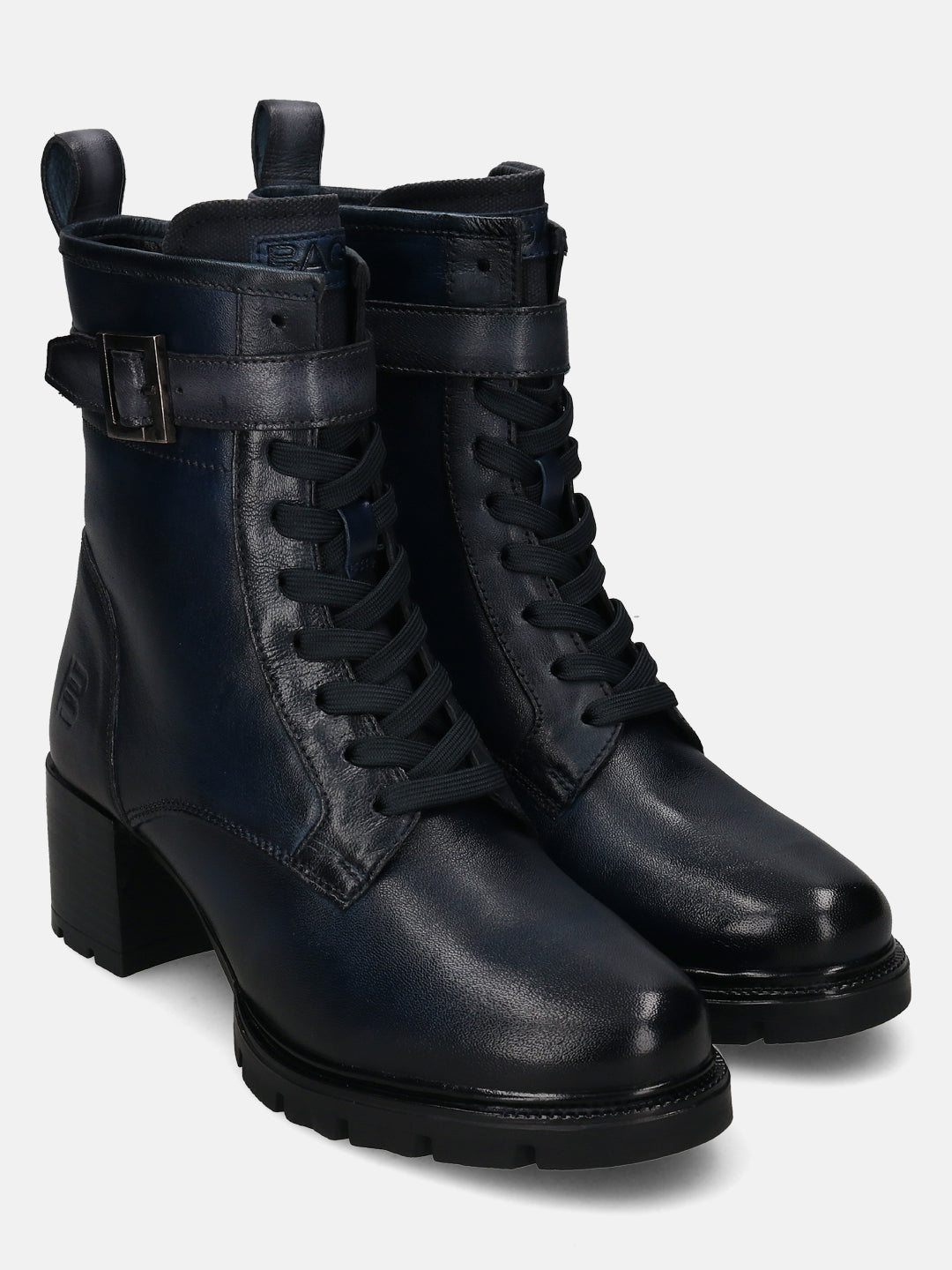 BAGATT Yamila Dark Blue Premium Leather Ankle Boots