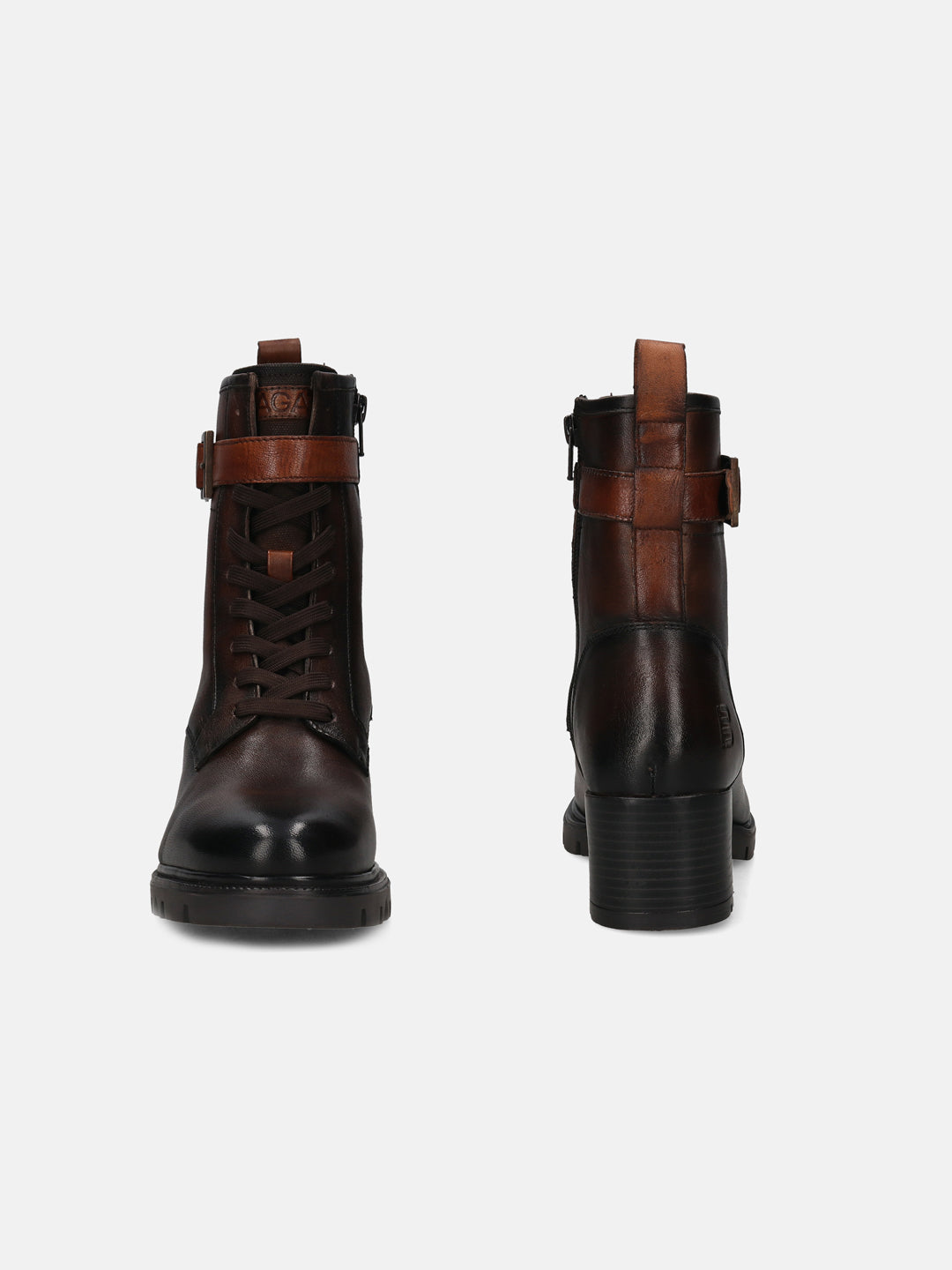 BAGATT Yamila Brown Premium Leather Ankle Boots