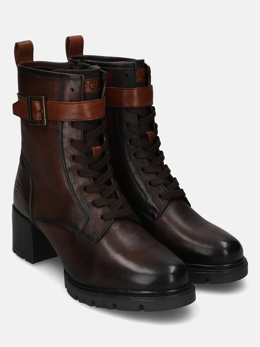 BAGATT Yamila Brown Premium Leather Ankle Boots