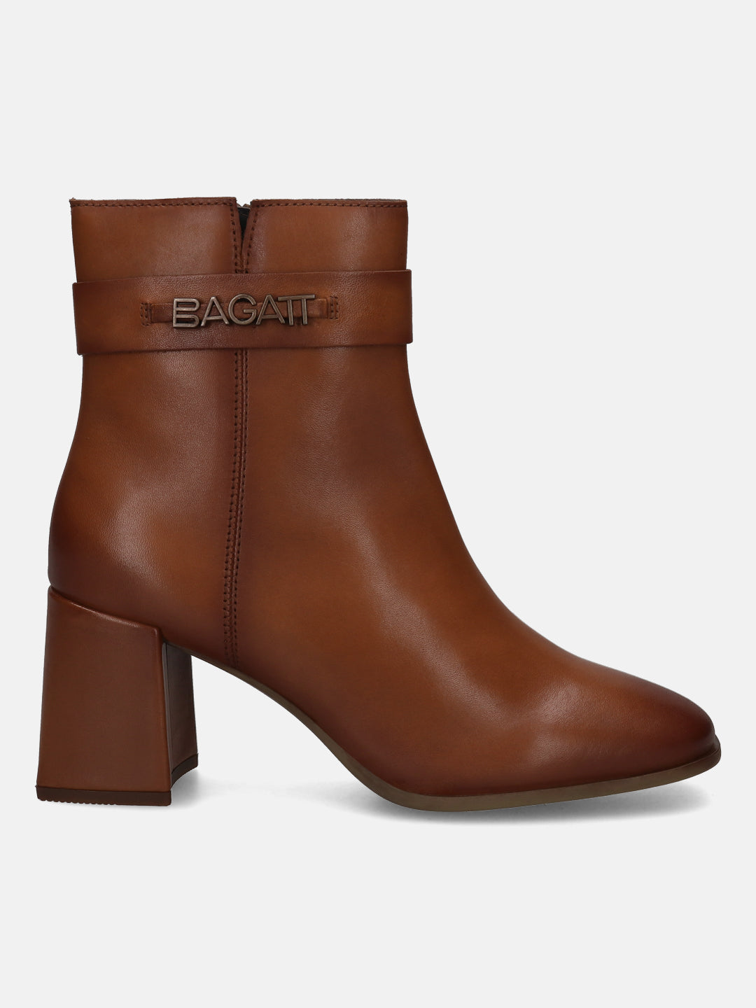BAGATT Premium Leather Cognac Ankle Boots