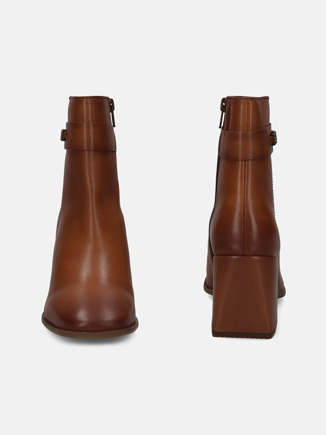 BAGATT Premium Leather Cognac Ankle Boots