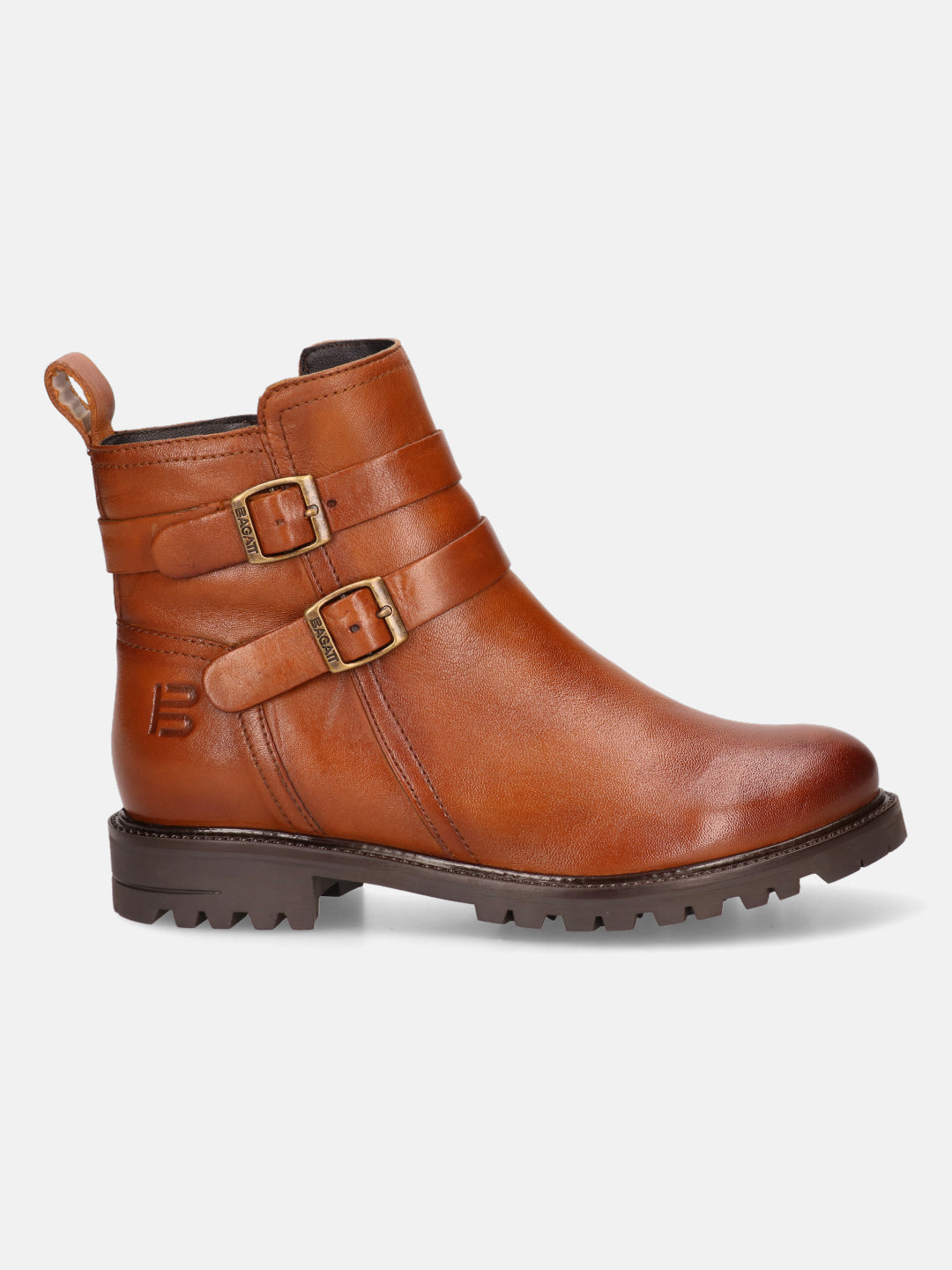 BAGATT Ronja Revo Cognac Premium Leather Ankle Boots