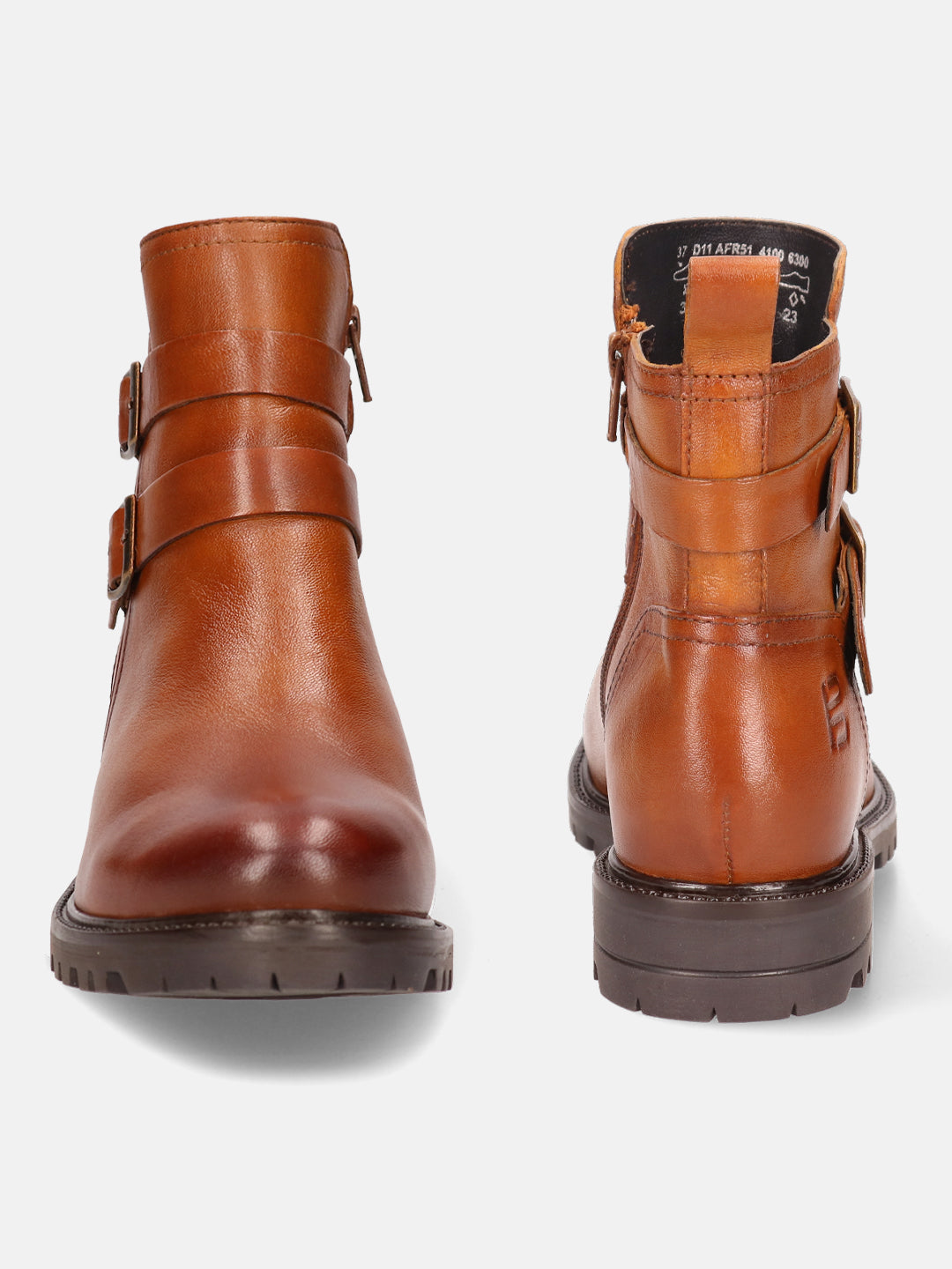 BAGATT Ronja Revo Cognac Premium Leather Ankle Boots