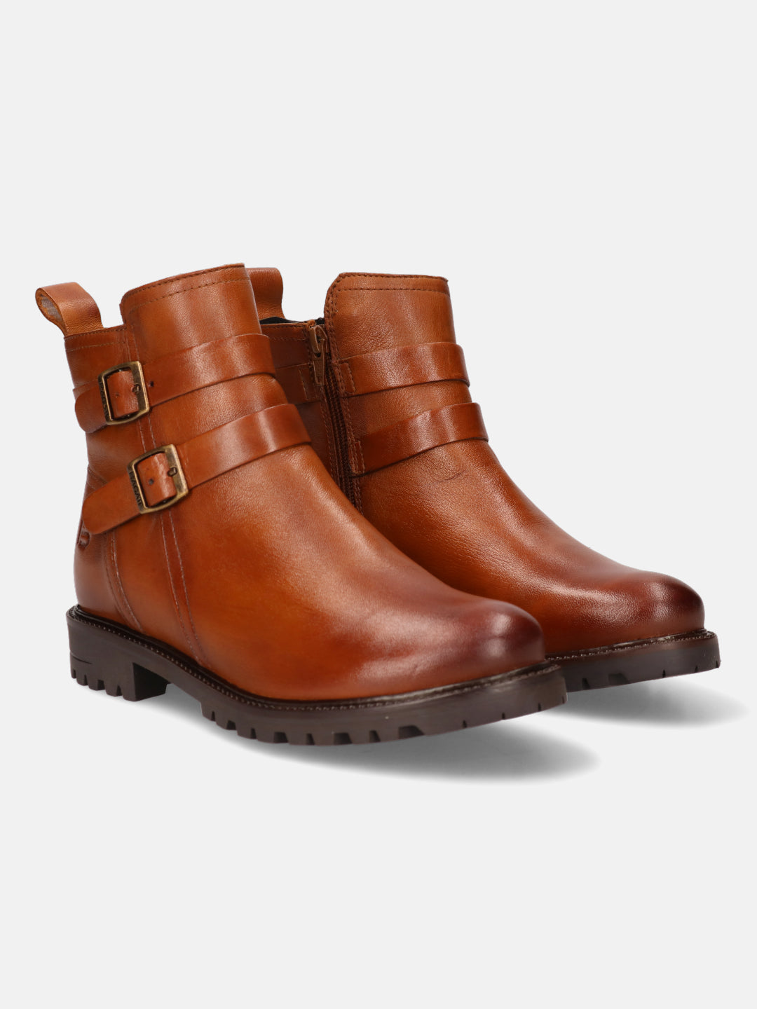 BAGATT Ronja Revo Cognac Premium Leather Ankle Boots