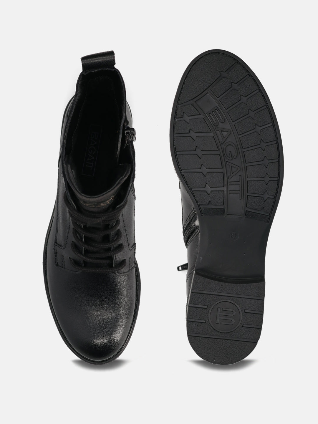 BAGATT Ronja I Black Premium Leather Ankle Boots