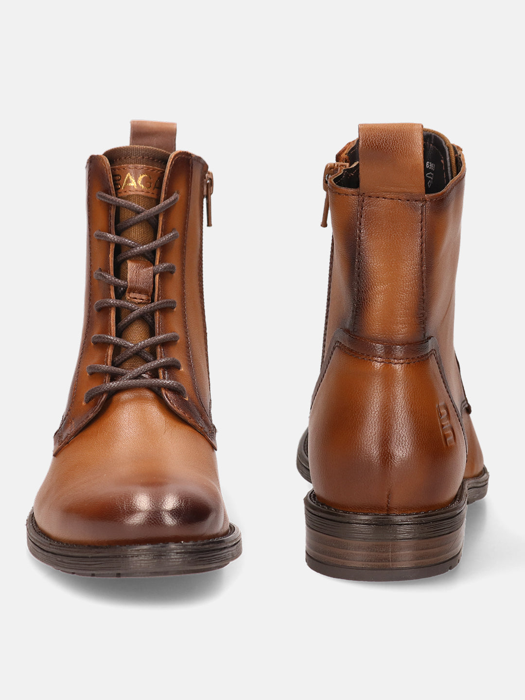 BAGATT Premium Leather Cognac Ankle Boots