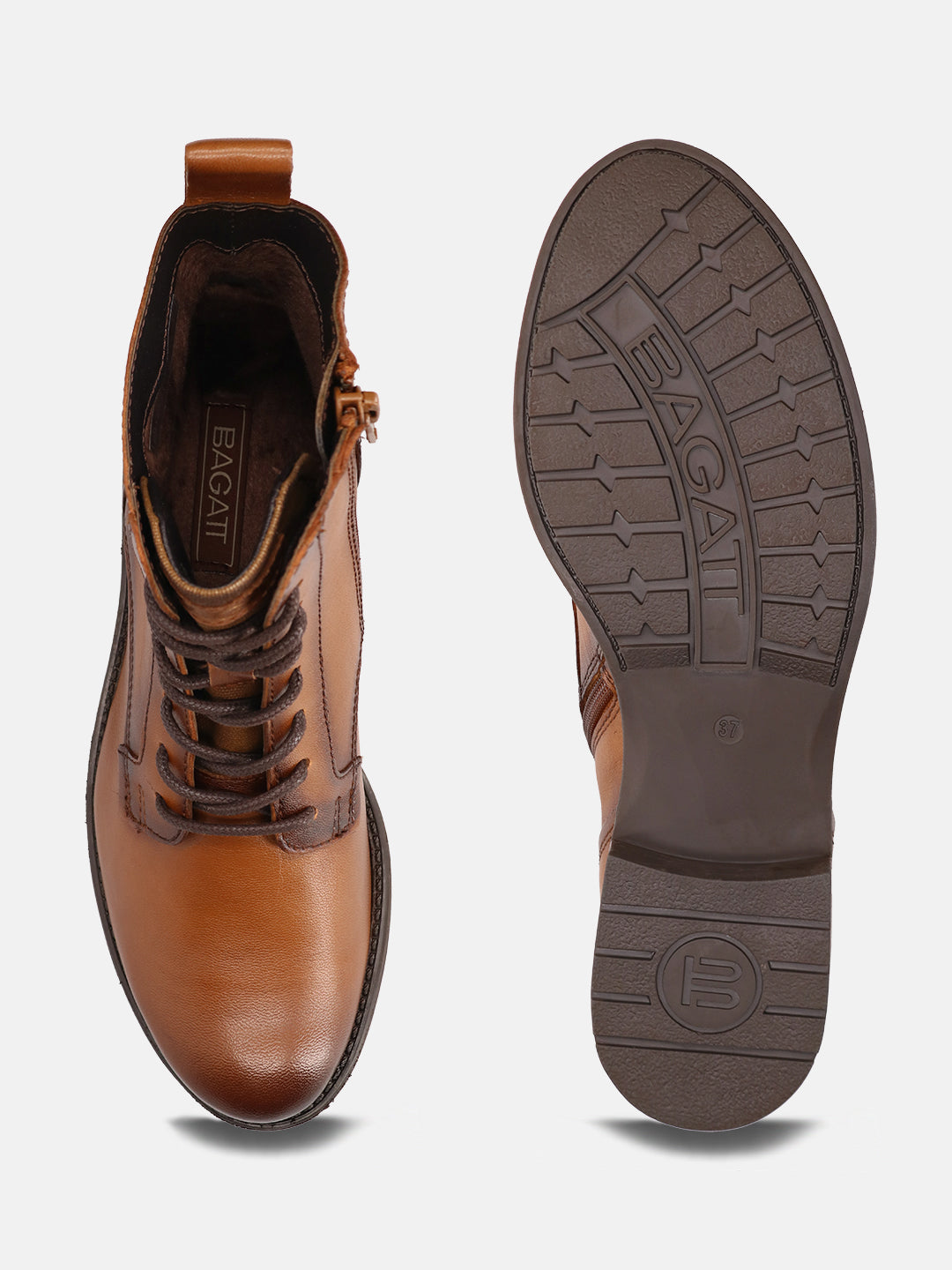 BAGATT Ronja I Cognac Premium Leather Ankle Boots