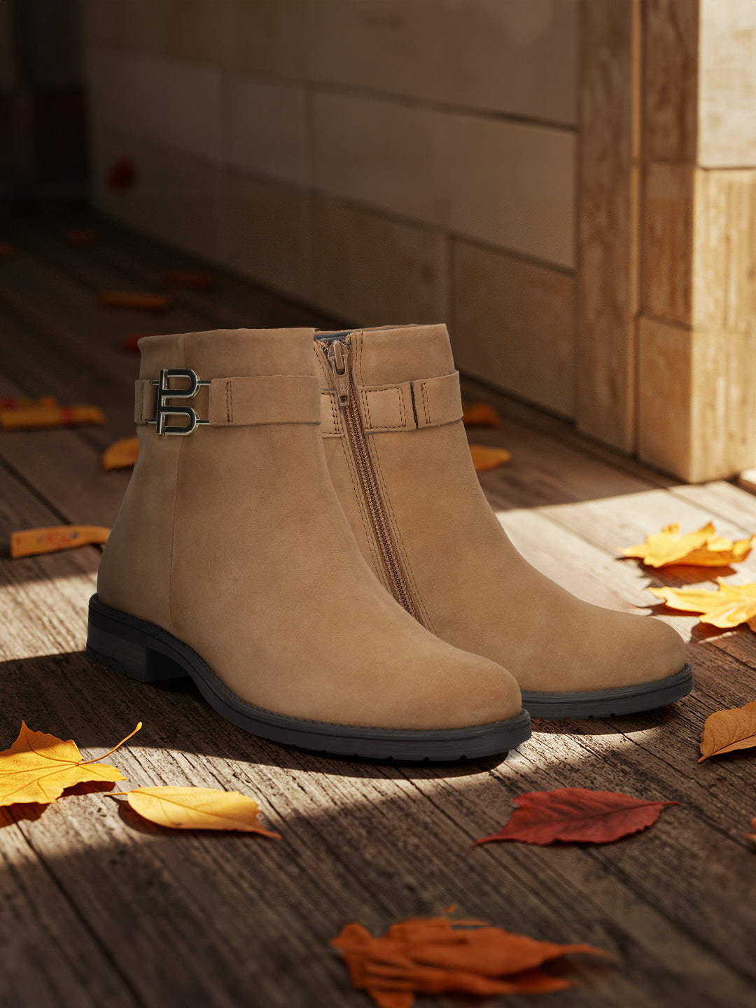 TT.BAGATT Ronja I Light Brown Premium Leather Ankle Boots