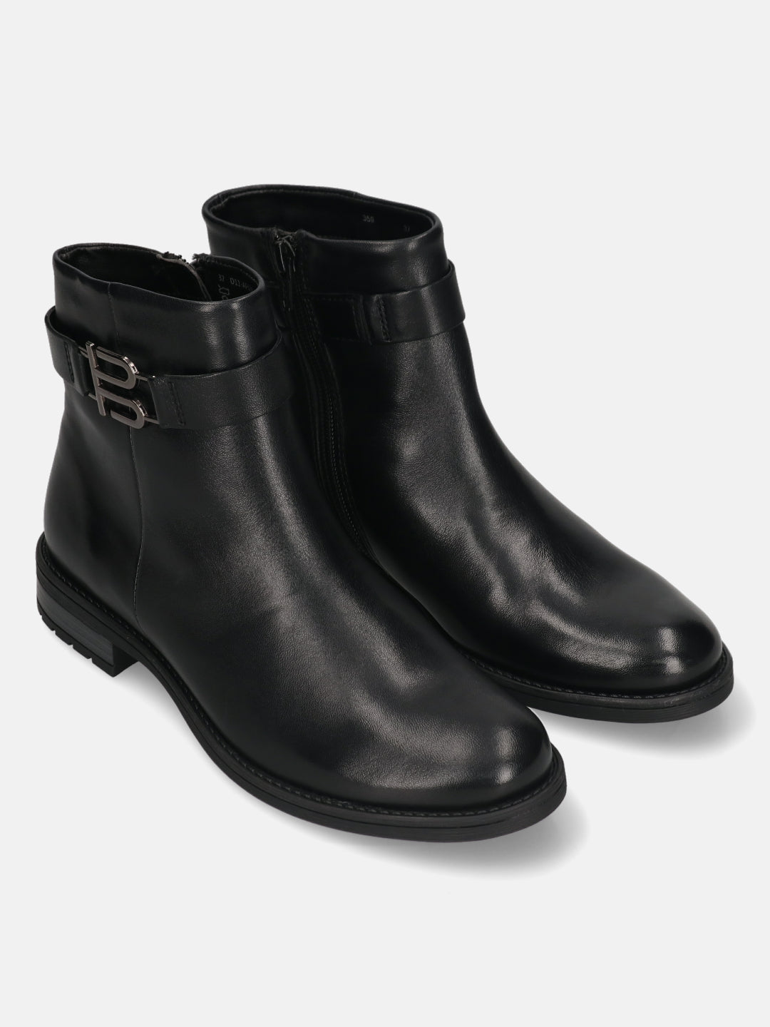 TT.BAGATT Ronja I Black Premium Leather Ankle Boots