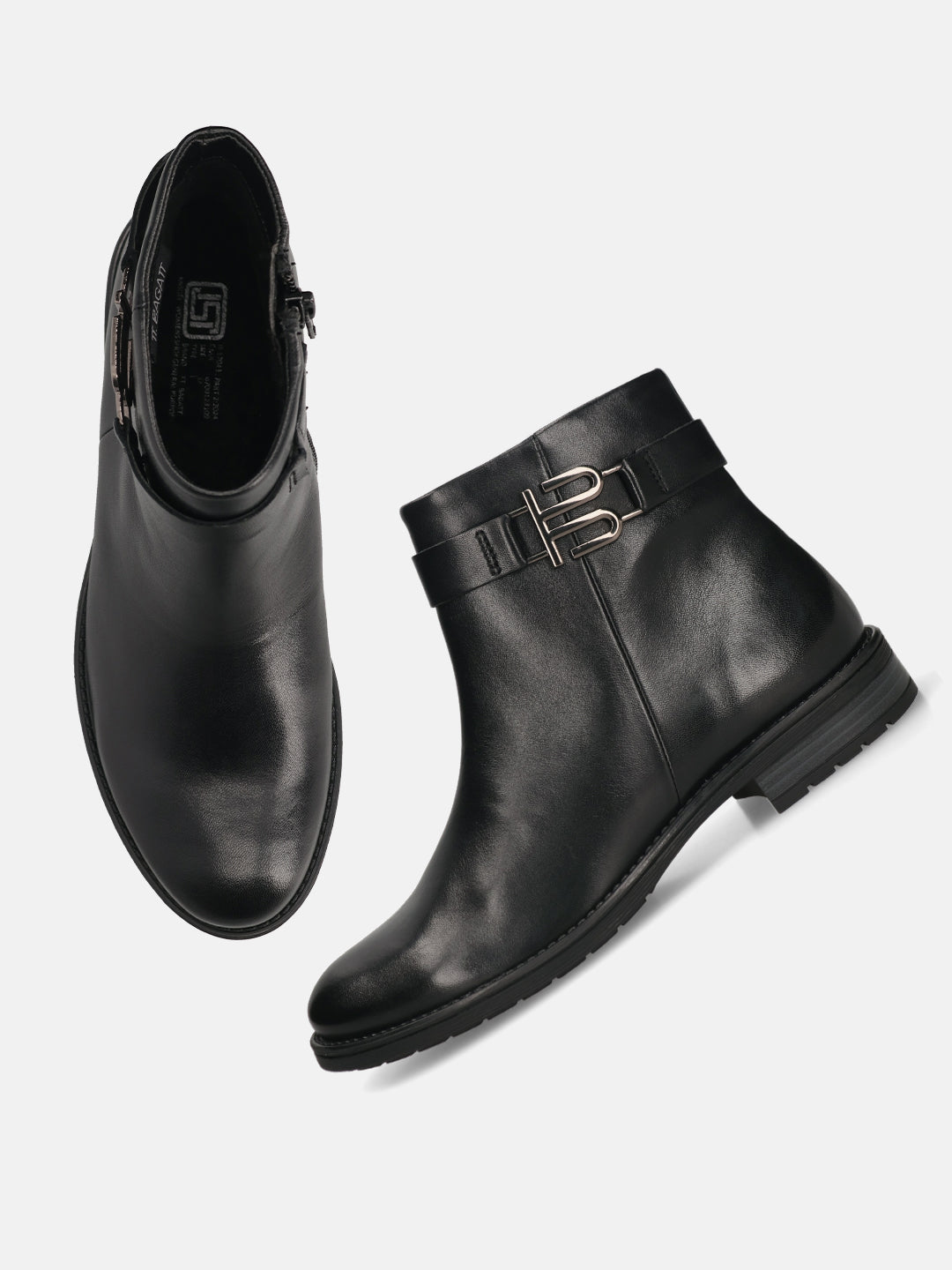 TT.BAGATT Ronja I Black Premium Leather Ankle Boots