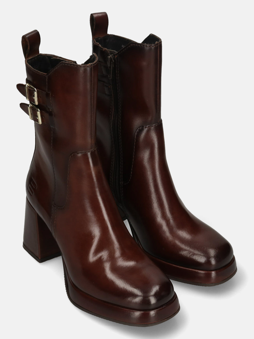BAGATT Mid-Brown Premium Leather Ankle Boots