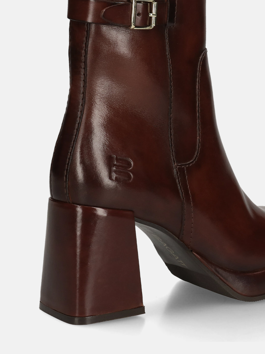 BAGATT Mid-Brown Premium Leather Ankle Boots