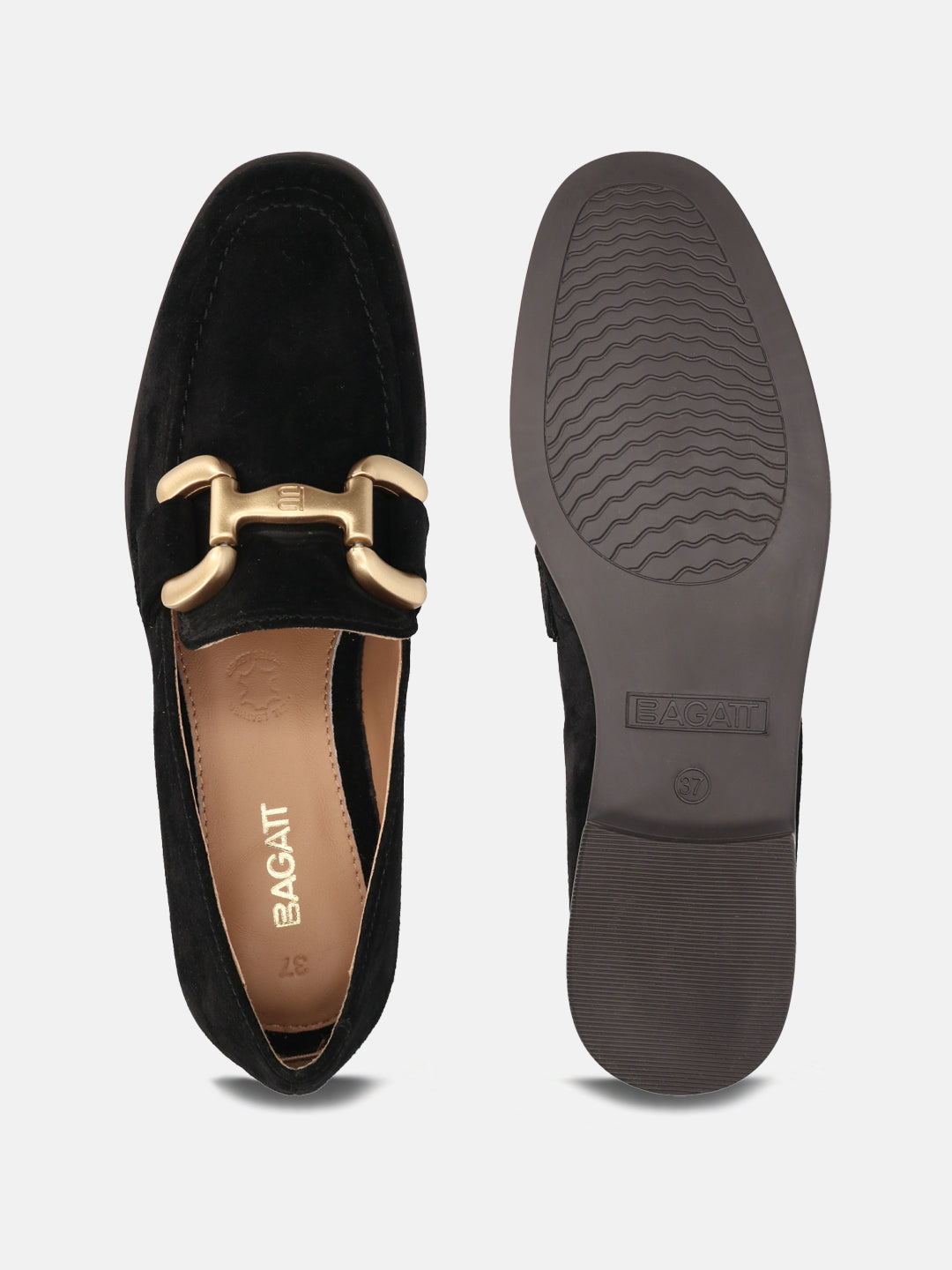 BAGATT Rosalie Black Loafers Slip-Ons