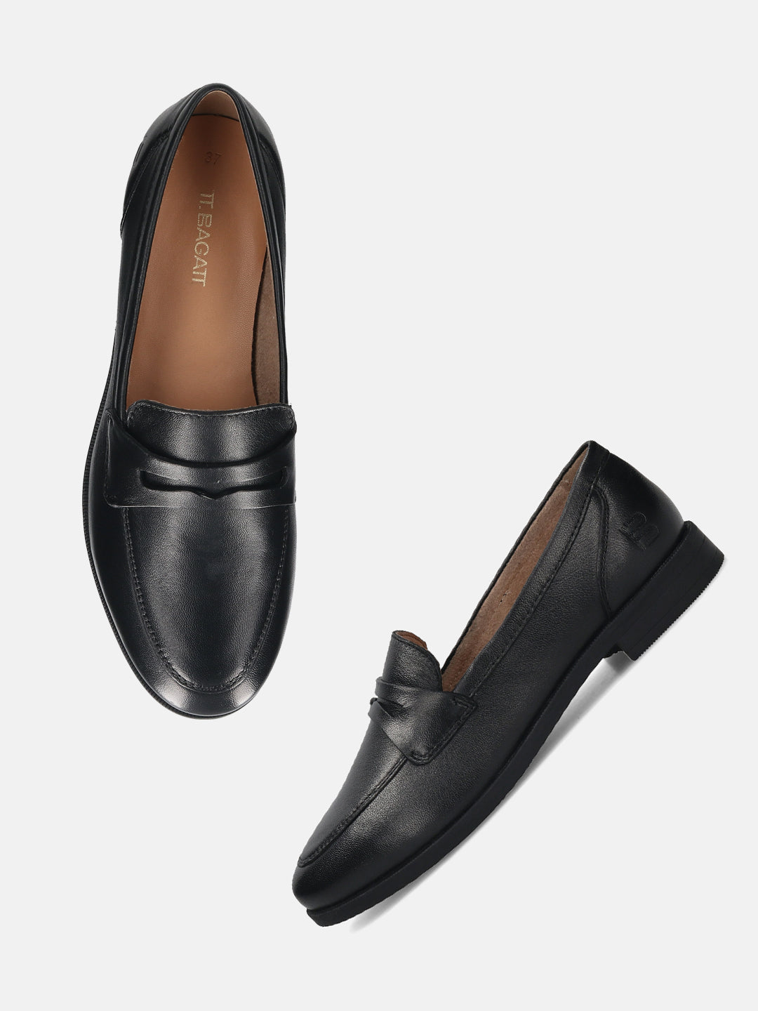 TT.BAGATT Edwina black Premium Leather Slip-Ons