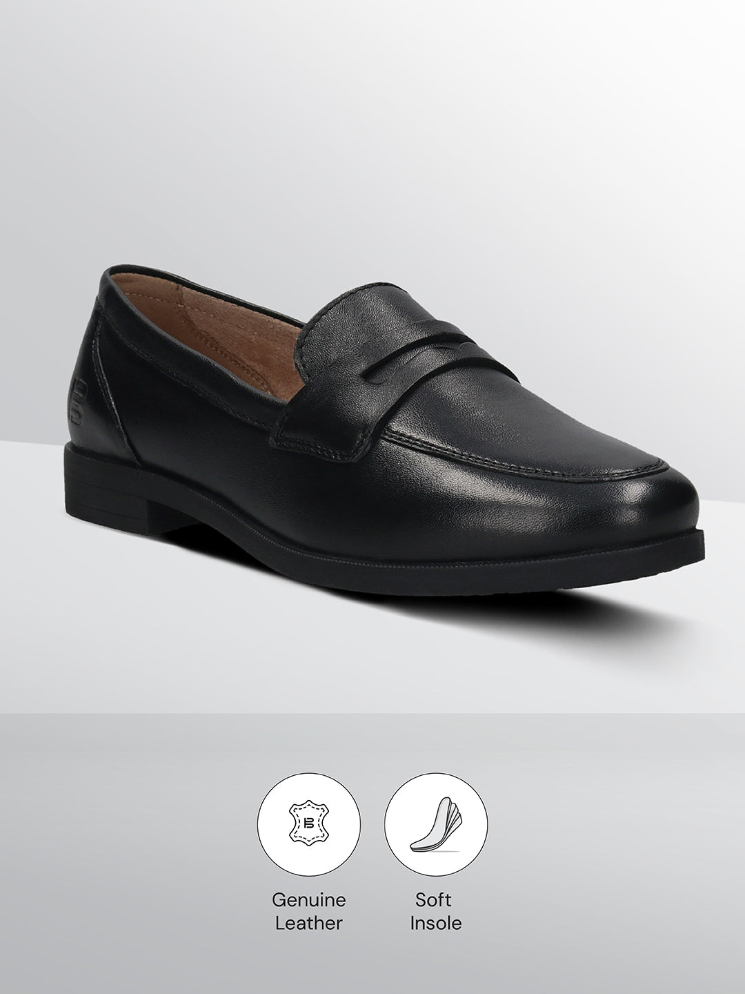 TT.BAGATT Edwina black Premium Leather Slip-Ons