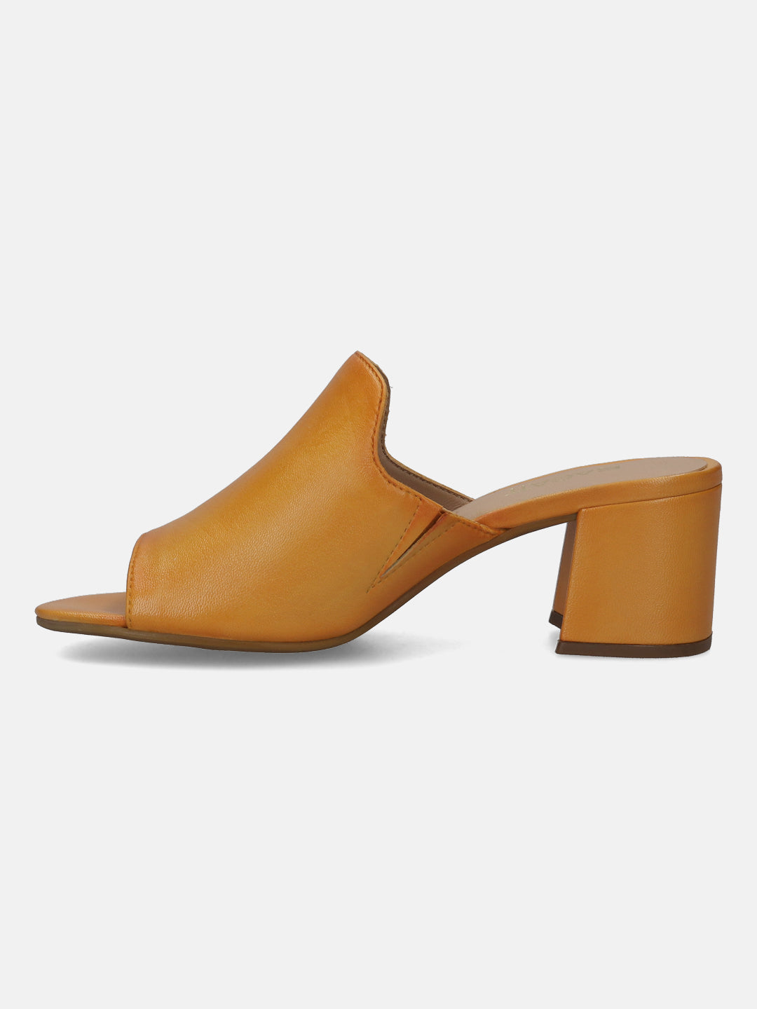 BAGATT  Vaiana Yellow Premium Leather Block Heel