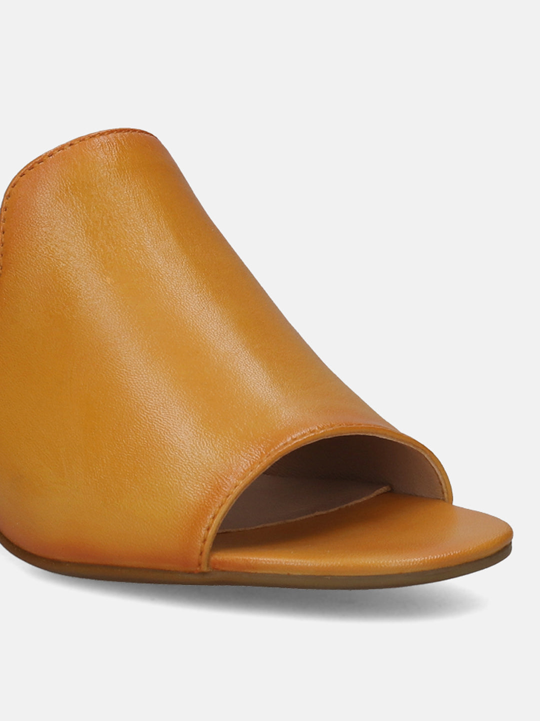 BAGATT  Vaiana Yellow Premium Leather Block Heel