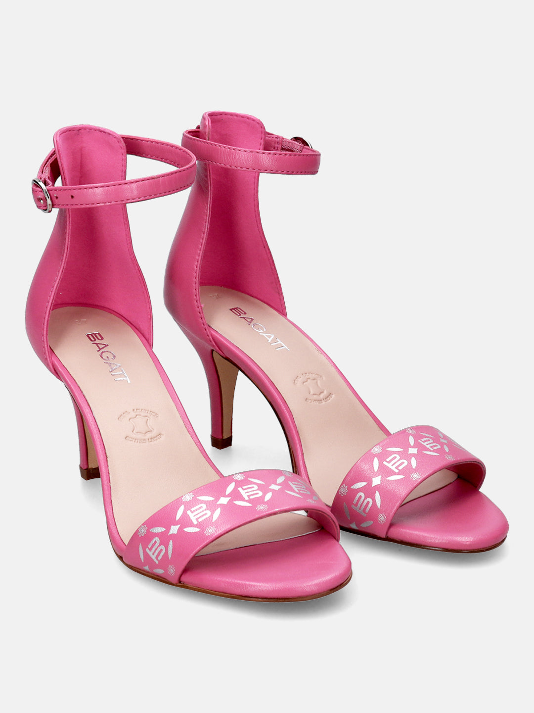 BAGATT Silvana Trends Premium Leather Ankle Strap Stilettos Heels