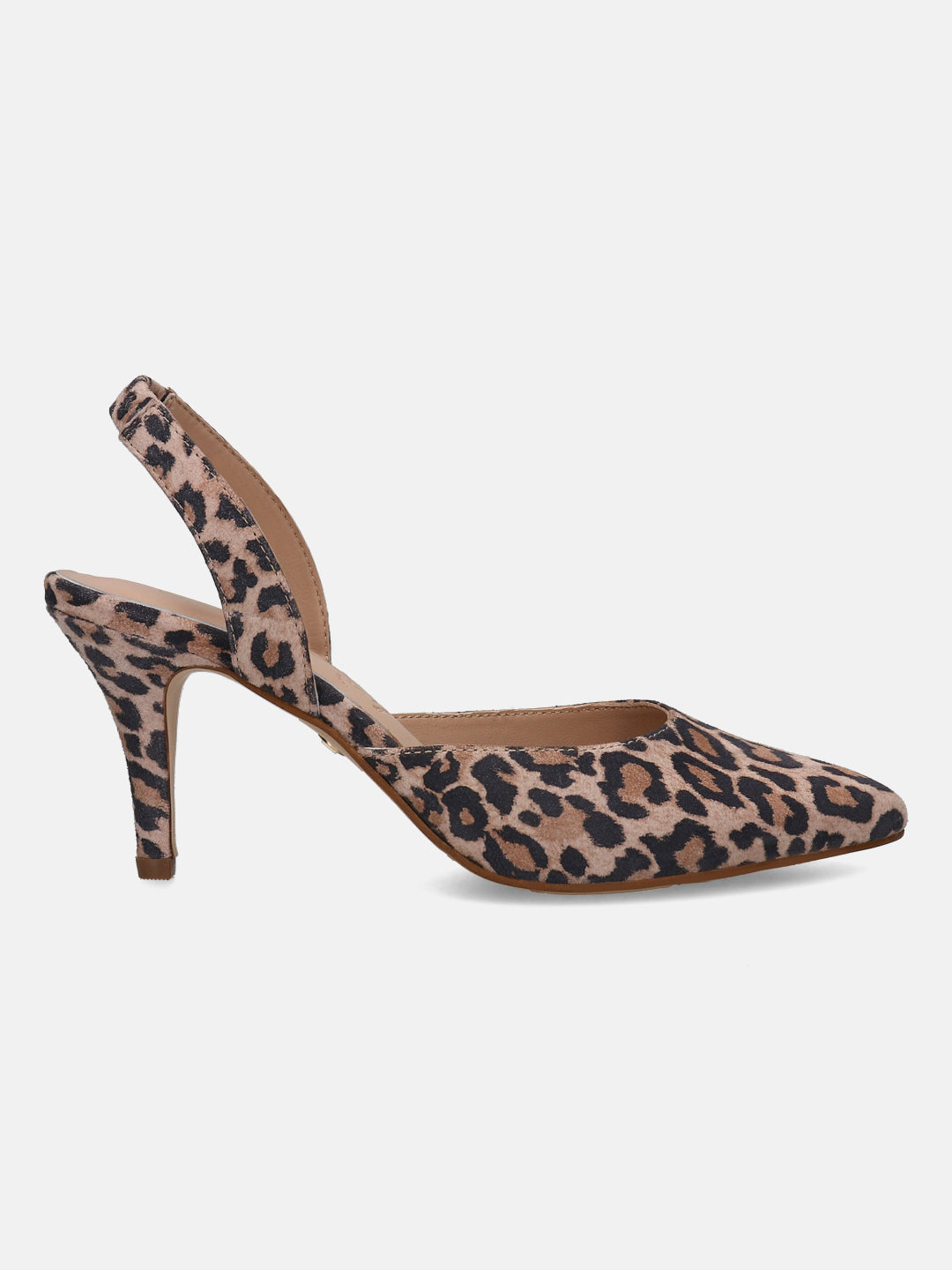 BAGATT Jemila Animal Print Premium Leather Slingback Stilettos Heels