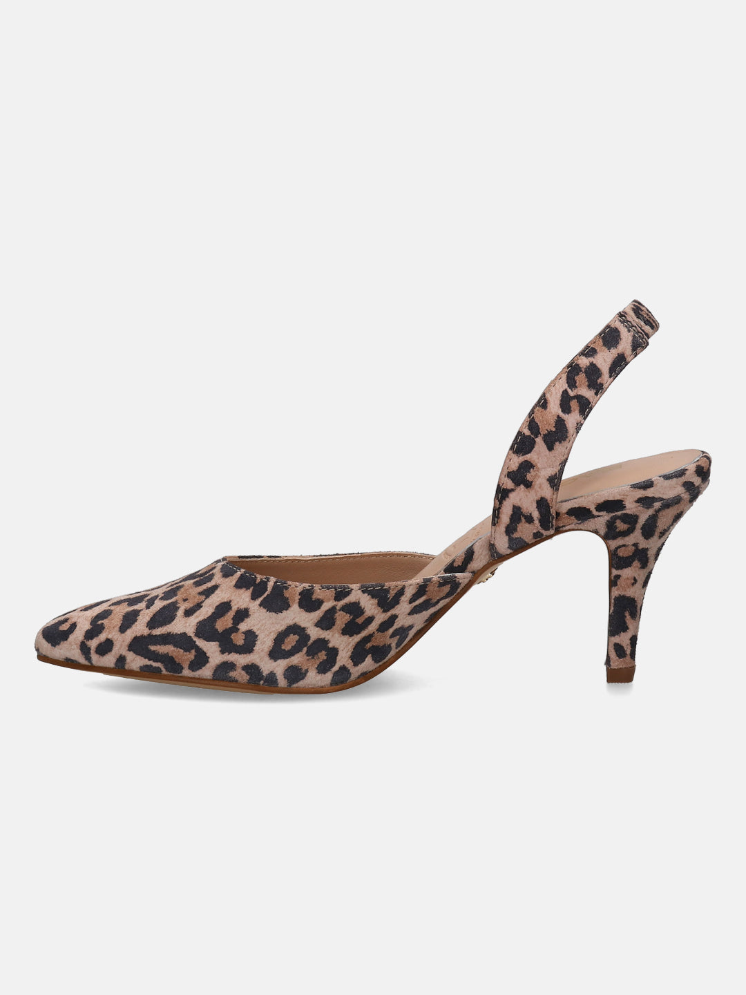 BAGATT Jemila Animal Print Premium Leather Slingback Stilettos Heels