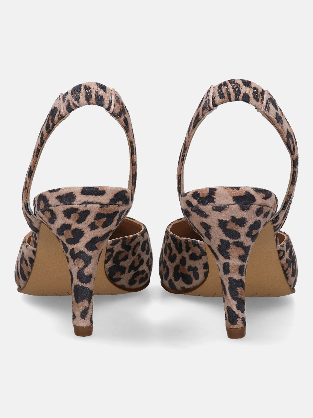 BAGATT Jemila Animal Print Premium Leather Slingback Stilettos Heels