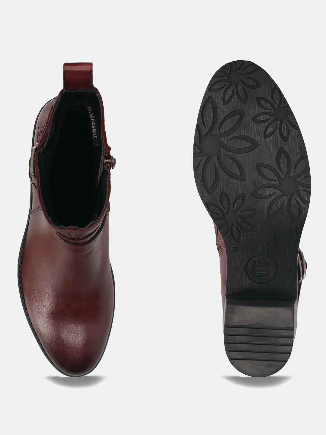 TT.BAGATT Ruby I Bordo Premium LeatherAnkle Boots