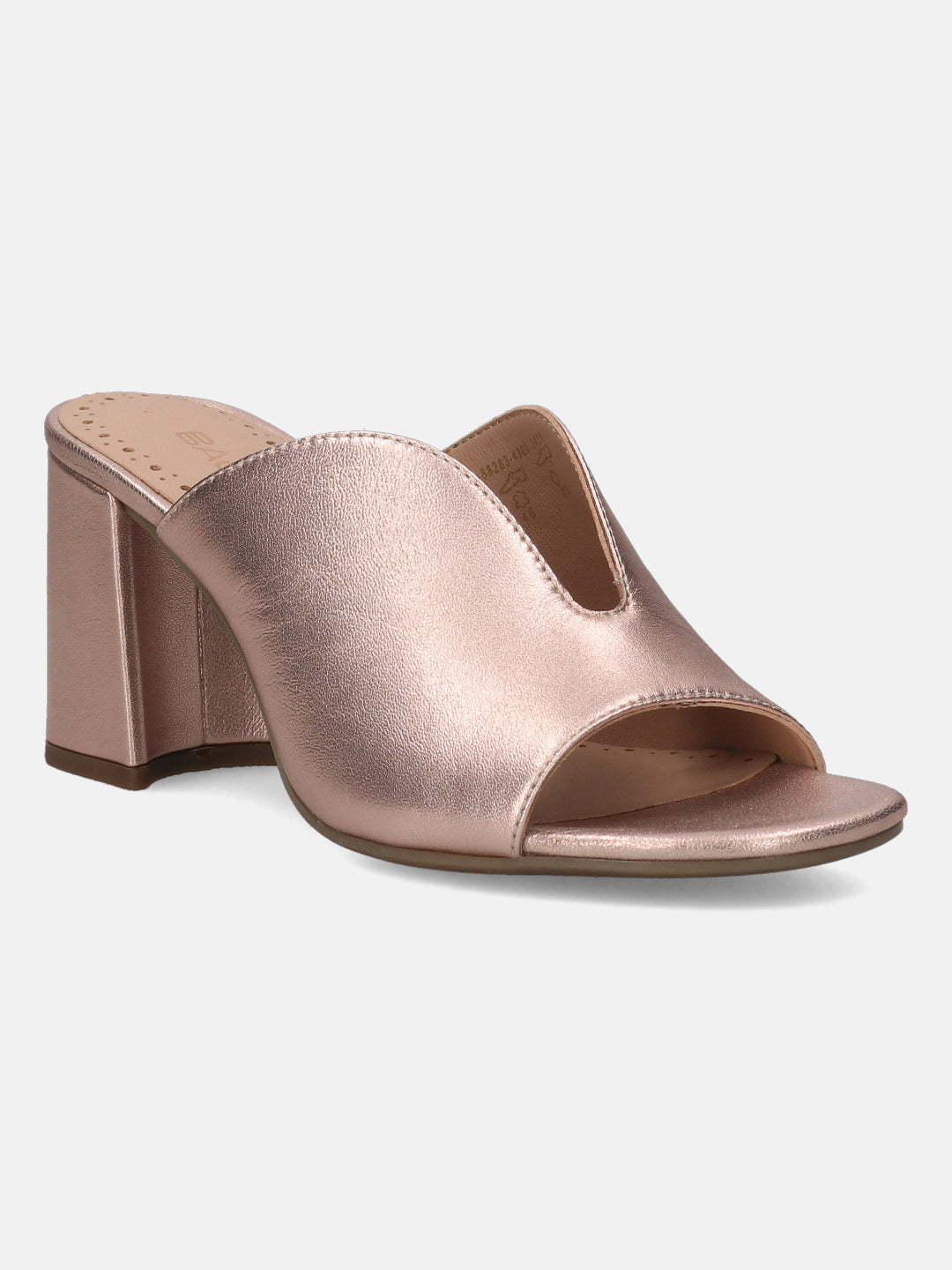 BAGATT Rosella Rose Leather Mules Heels