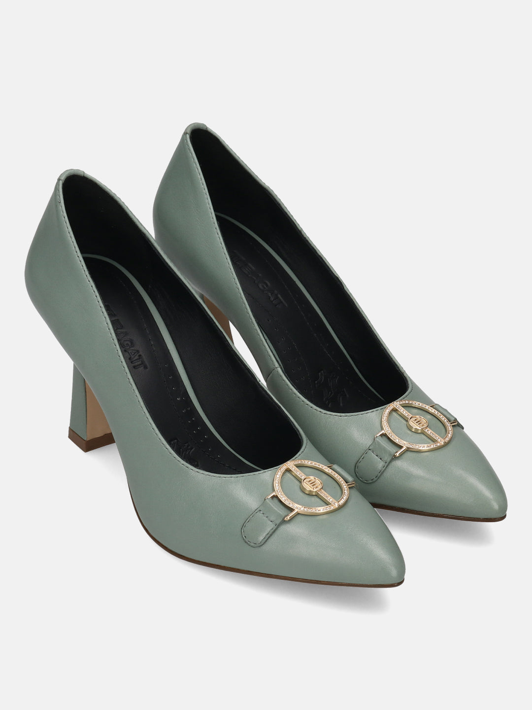 TT.BAGATT Barletta light green Premium Leather Pumps