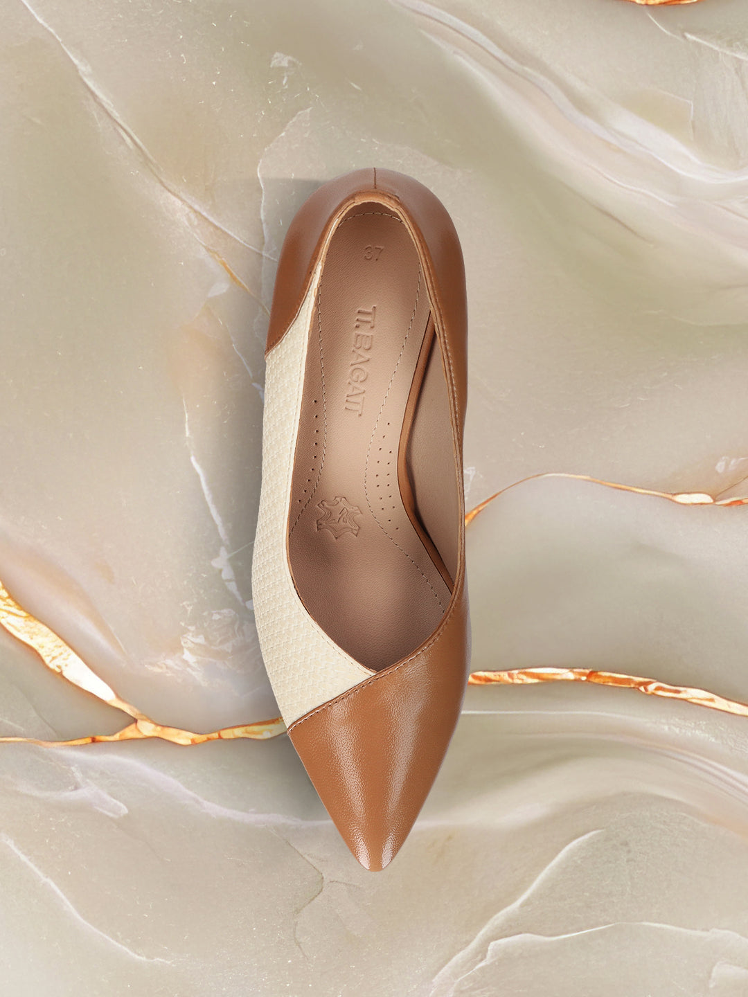 TT.BAGATT Barletta cognac Premium Leather Pumps