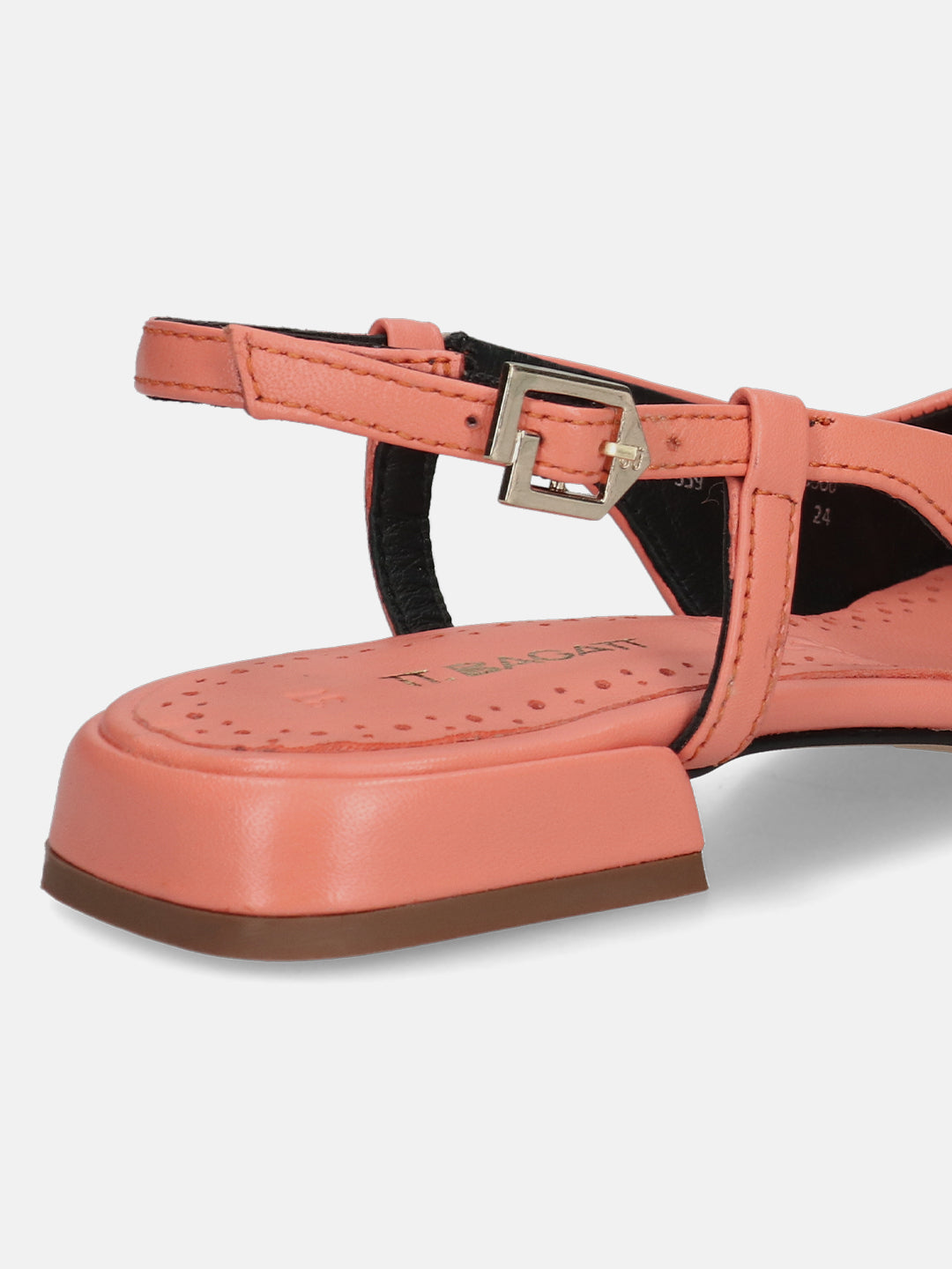 TT.BAGATT Genova Orange Premium Leather Slingback