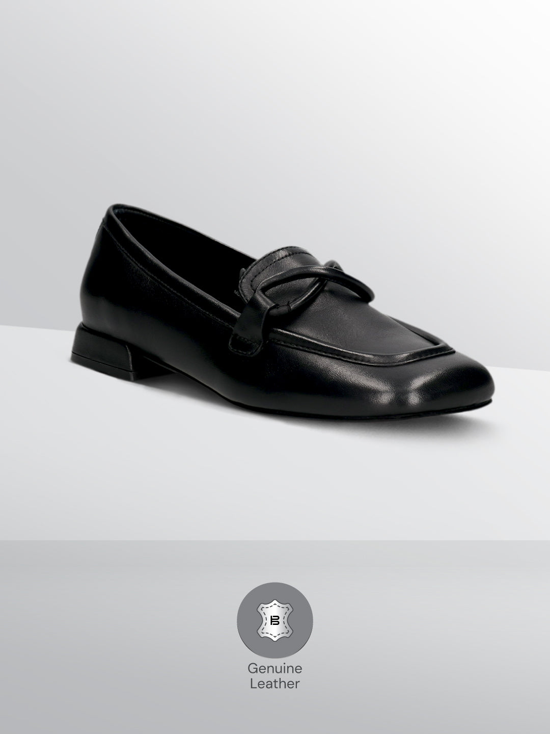 TT.BAGATT Genova Black Premium Leather Loafers Slip-ons