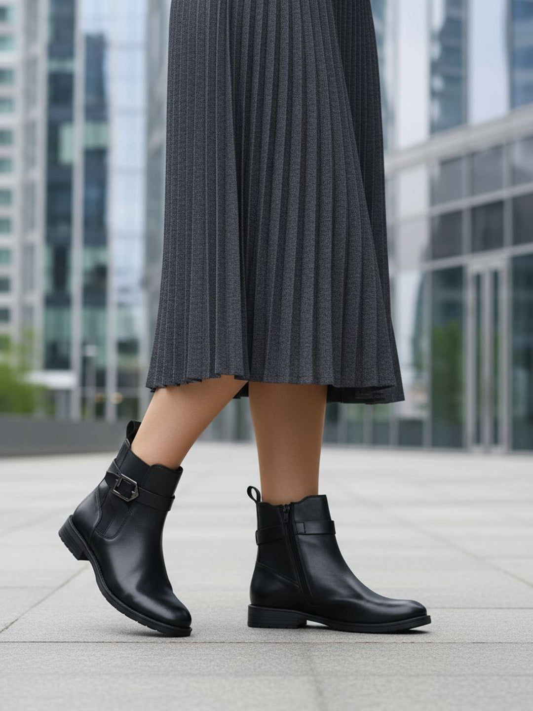 TT.BAGATT Ronja I Black Premium LeatherAnkle Boots