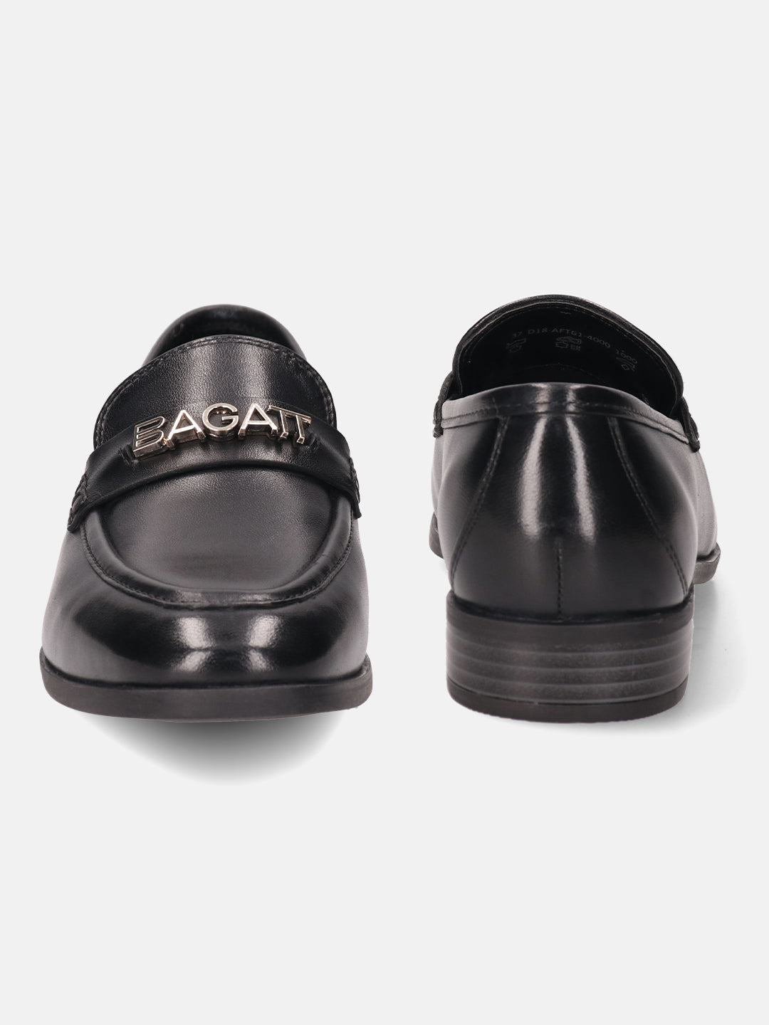 BAGATT Rosalie Black Premium Leather Loafers Slip-Ons