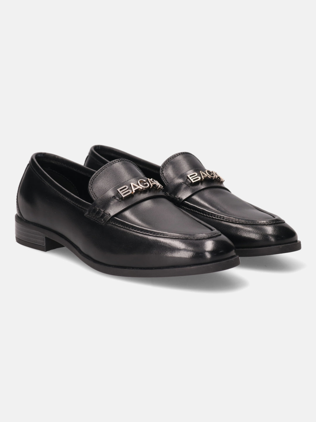 BAGATT Rosalie Black Premium Leather Loafers Slip-Ons
