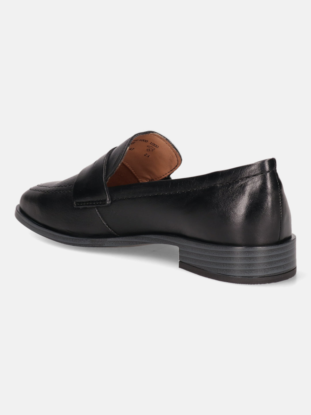 BAGATT Rosalie Black Premium Leather Loafers Slip-Ons