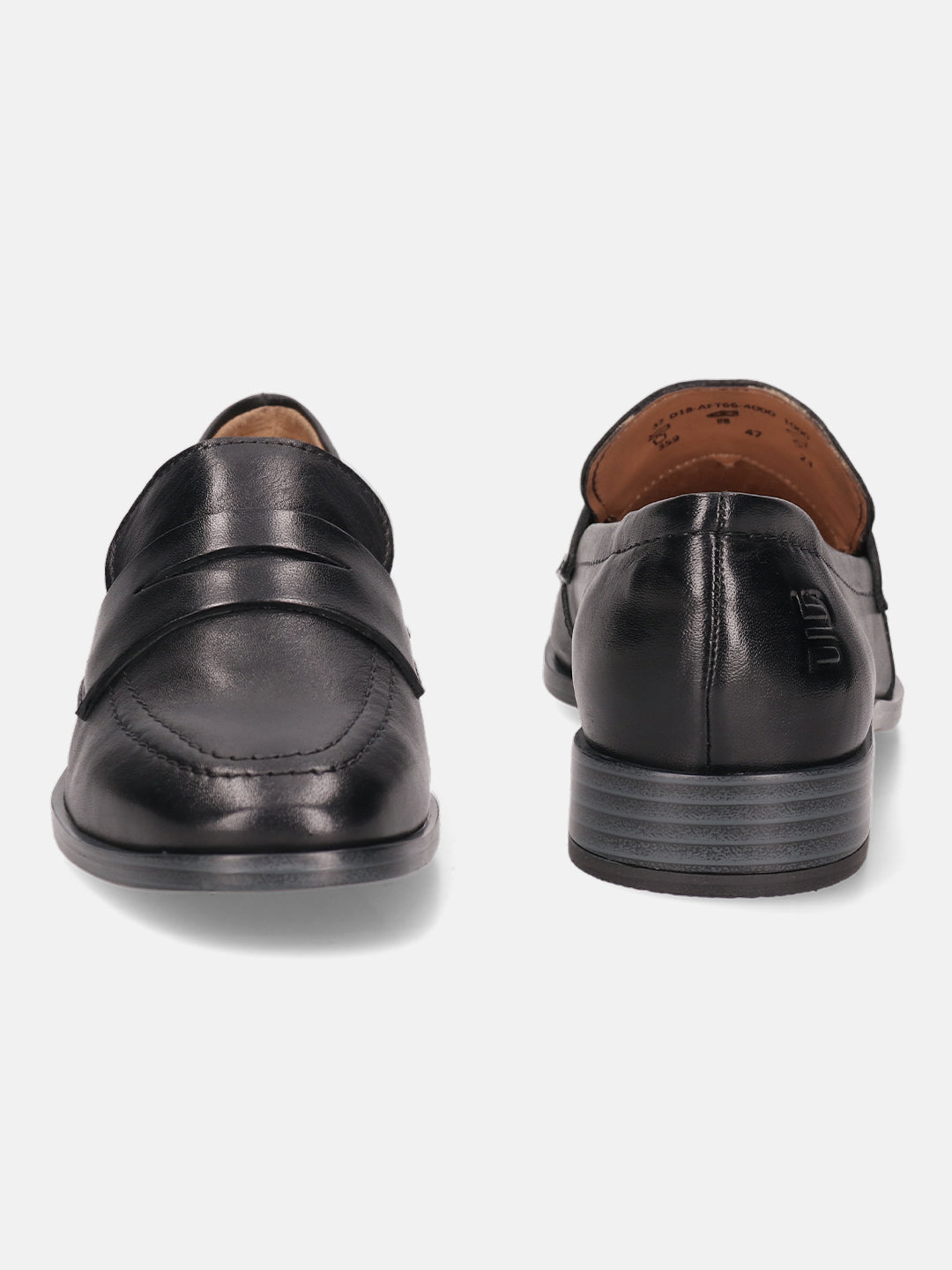 BAGATT Rosalie Black Premium Leather Loafers Slip-Ons