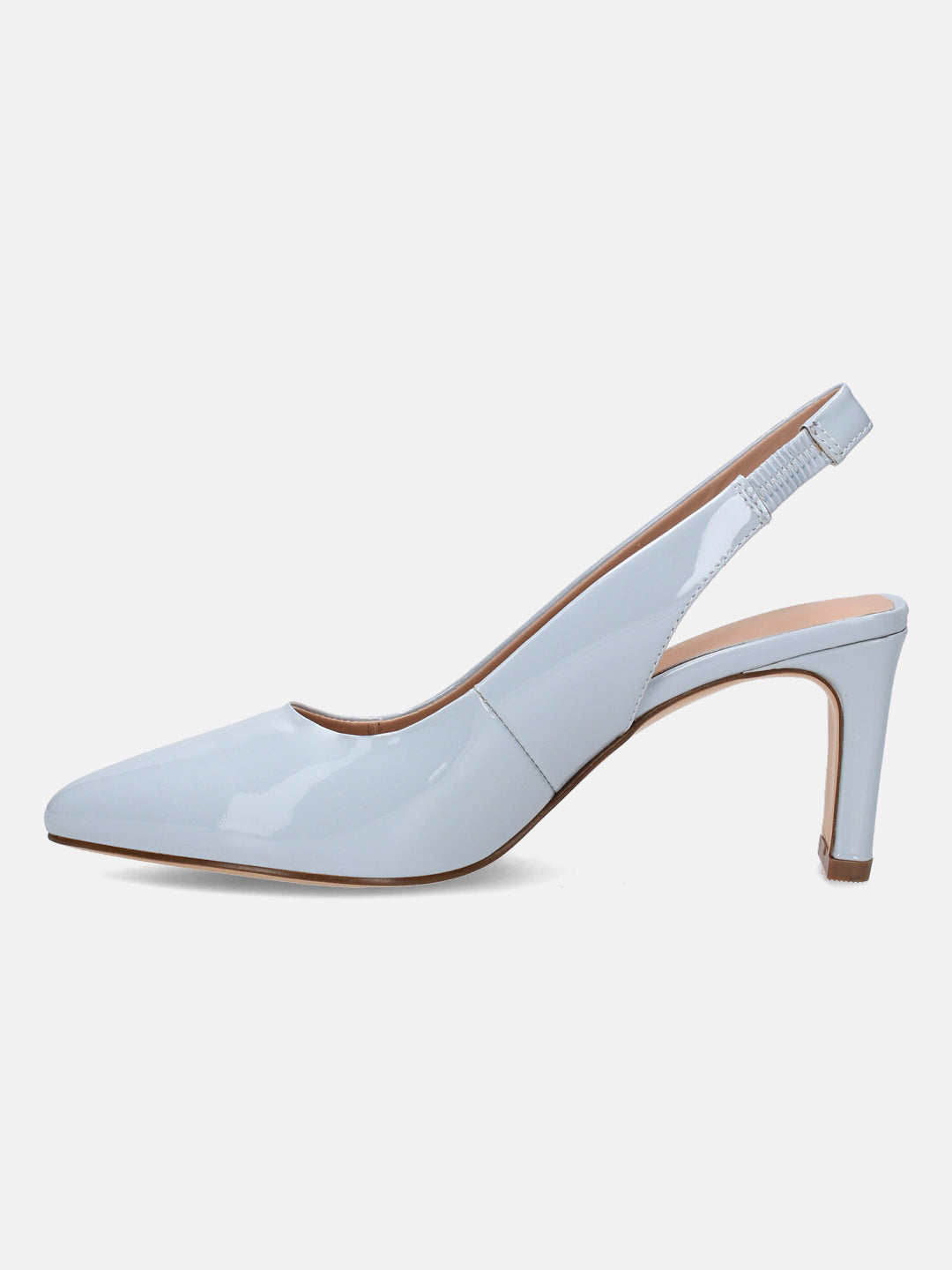 BAGATT Blade Light Blue Premium Leather Slingback Heels