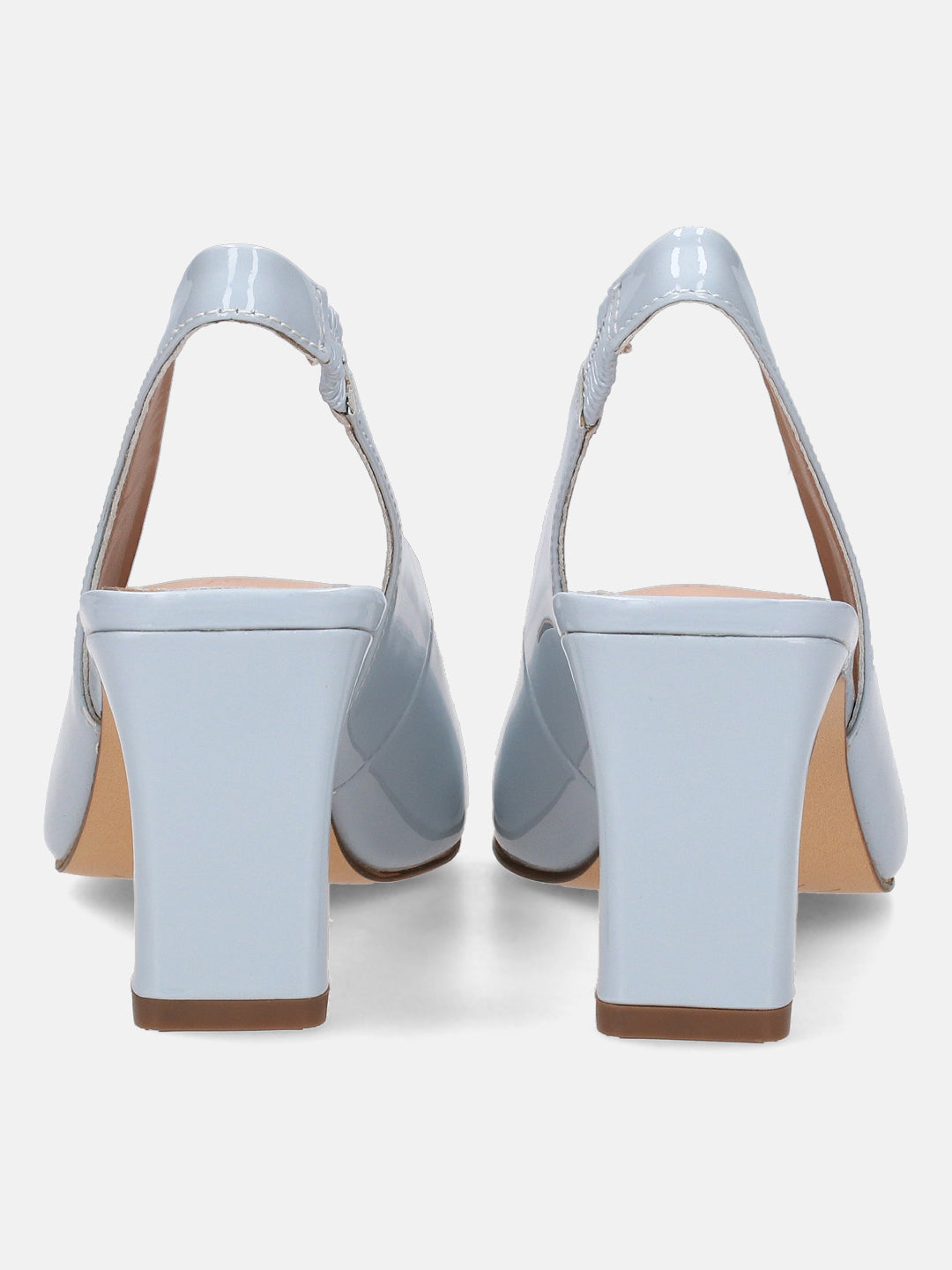 BAGATT Blade Light Blue Premium Leather Slingback Heels